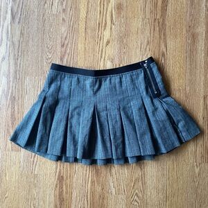 Guess Charcoal Pleated Skater Skirt